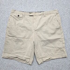 Ted Baker London Men's Size 36R Chino Shorts Beige Tan Stretch Cotton Blend